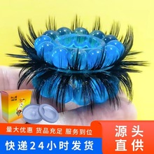 新品溜溜球三层剑毛太阳毛硅胶羊眼圈男用锁精环不掉毛夫妻同房用