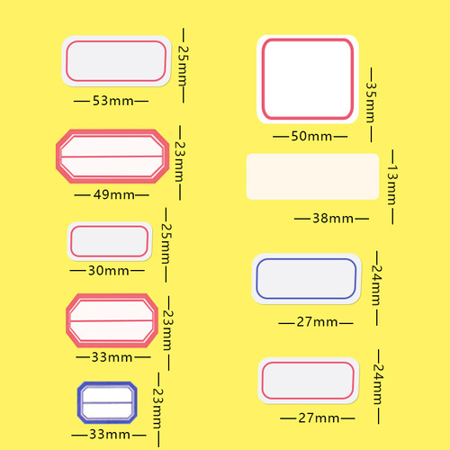 Deli Indicating Labels for Supermarket Product Prices, Handwritten Label Stickers, Adhesive Shelf Product Markers