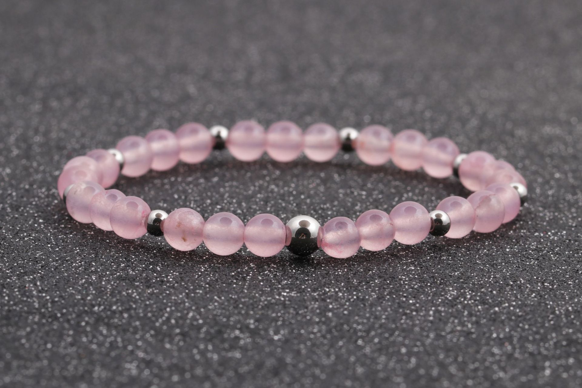 Europa y los Estados Unidos transfronterizos 6MM ojo de tigre ágata línea elástica cuentas pulseras pulseras granada brazalete de regalo para hombres y mujeres