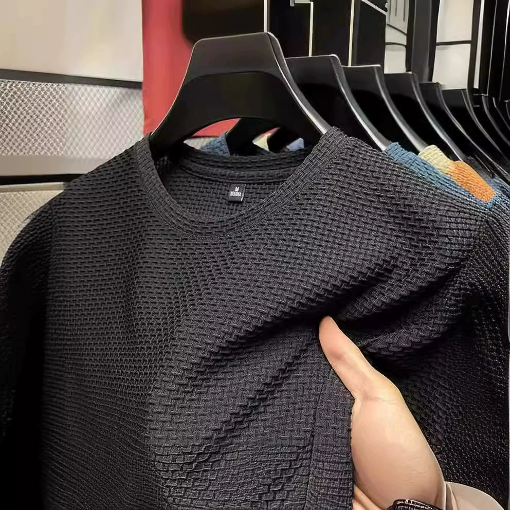 Футболка с короткими рукавами для внешней торговли мужской летний ледяной шелк прохладный