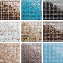 水晶马赛克 泳池玻璃马赛克 厨房卫生间鱼池玻璃装饰马赛克