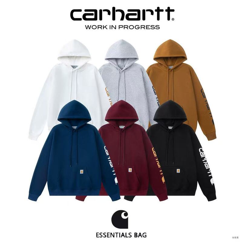 New Trendy Cross-Border Foreign Trade Brand Hooded Sweatshirt with Fleece Lining, Loose Fit, Letter Print, Unisex Couple's Hoodie for Men