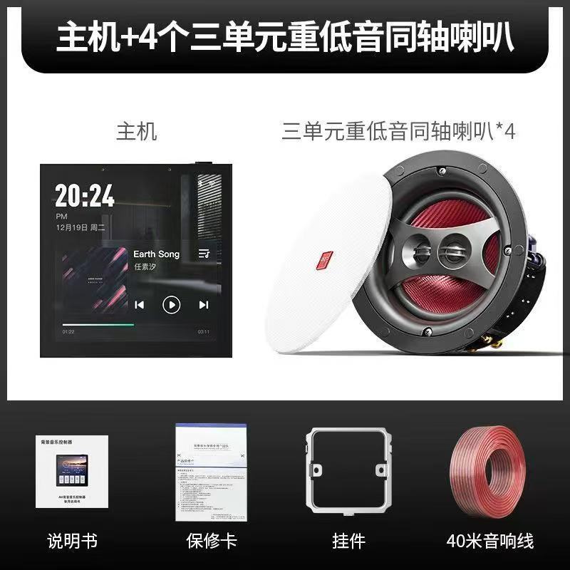 爱国者吸顶音响背景音乐主机家用客厅重低音家庭影院音箱系统 控|undefined