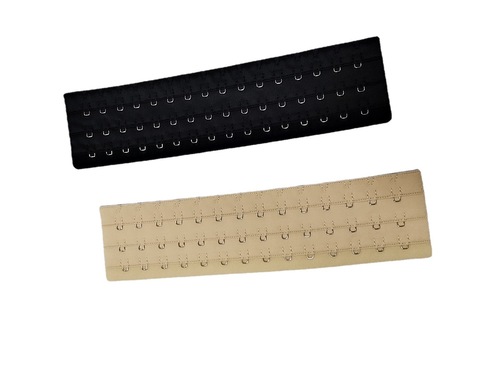 Latex corset buckle, girdle extension buckle, belt extension, three rows of multi-buckle extension buckle