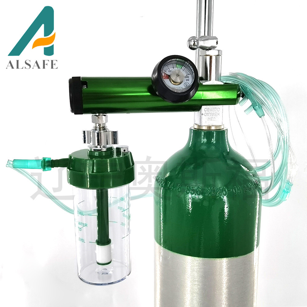 Fábrica venta al por mayor exportación médica cilindro de oxígeno 4.6L aleación de aluminio sin costura cilindro de aluminio sin válvula se puede equipar por separado