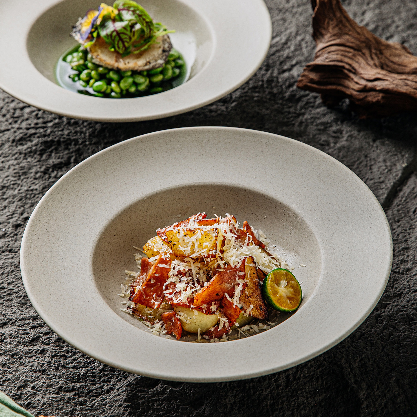 Creative Retro Ceramic Straw Hat Plate, Stoneware Pasta Plate, Western Food French Soup Plate, Dessert Plate, Deep Plate, Flying Saucer Plate