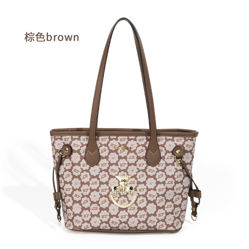 Casual impresión suave bolsas personales viejas bolsas de hombro de estilo europeo y americano bolsas de brazo de color materna 2570 #