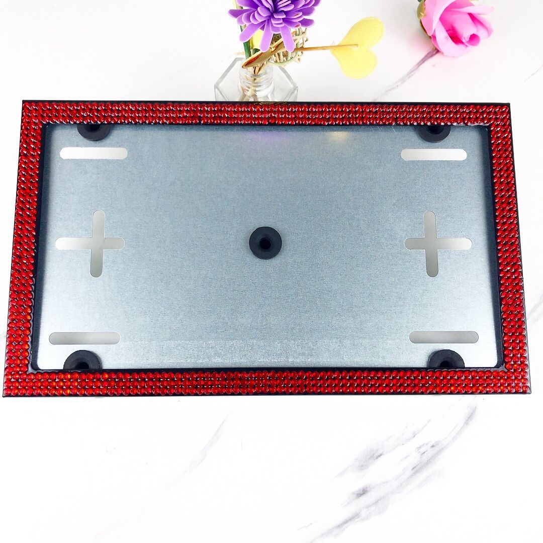 Qìchē – European License License plate holder/license plate holder - red