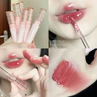 Lip gloss, glossy lipstick, mirror effect