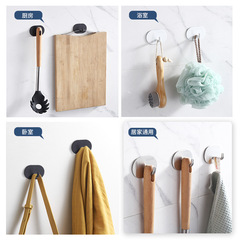 304不鏽鋼掛鈎強力粘鈎門後衣鈎五金掛衣鈎免打孔金屬衣帽鈎批發