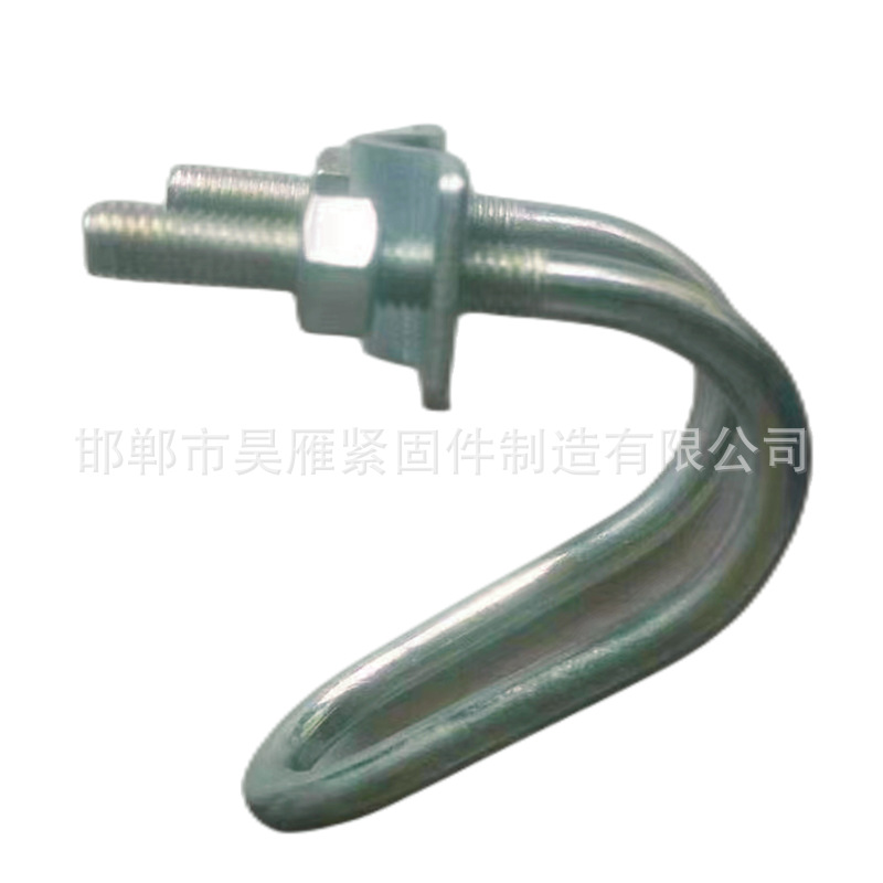十字双U管卡双U型螺栓 大棚配件U型卡扣管卡扣固定管卡异型钩件