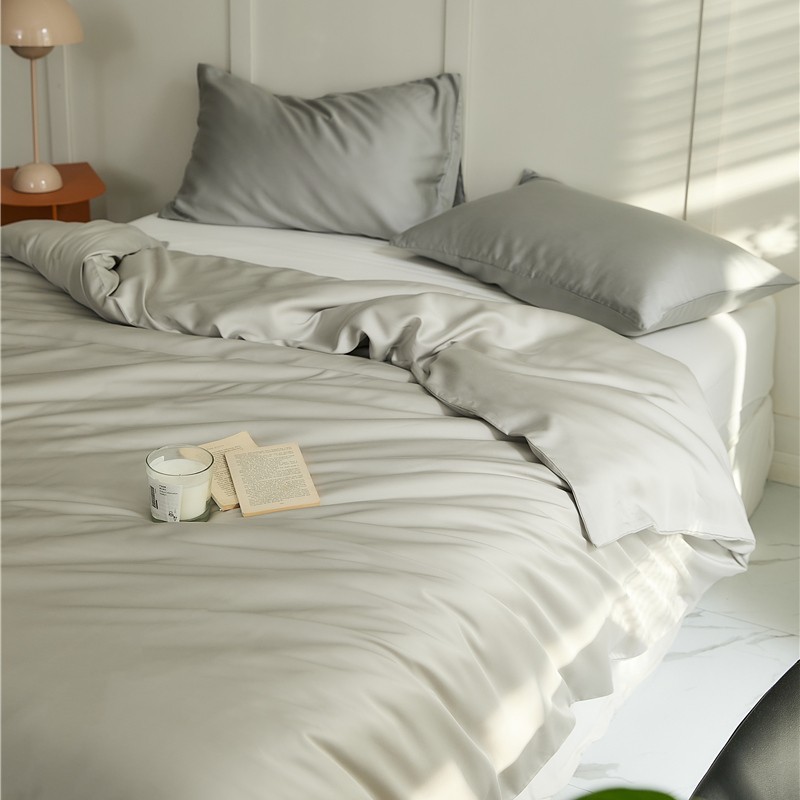 100本のlf蘭精天糸布団カバー単品純色枕カバー裸睡眠ライゼル繊維シーツシーツシーツ単品夏