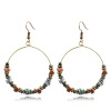 Earrings, agate accessory, wholesale, European style