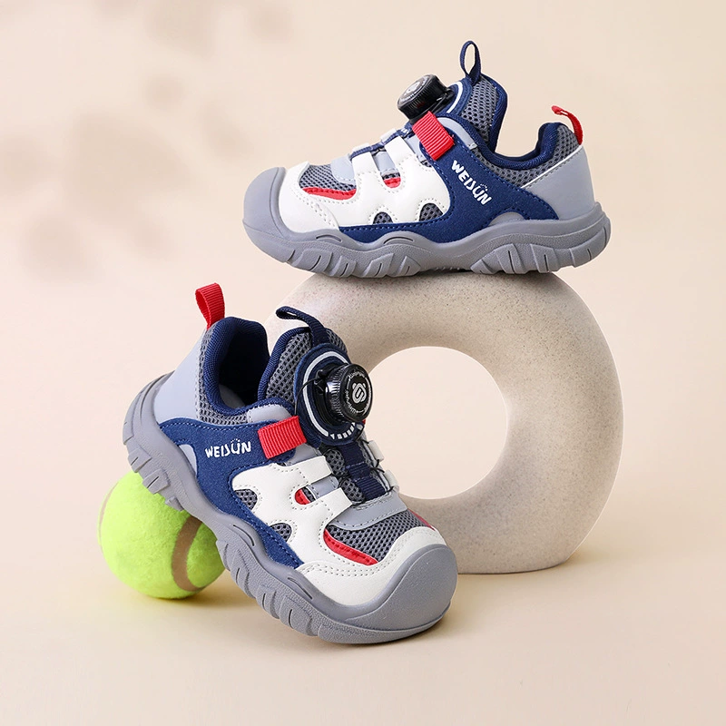 2025 новая весенняя и осенняя ходунка детская нескользящая мягкая подошва детская обувь дышащая женская спортивная детская обувь анти-каблуков