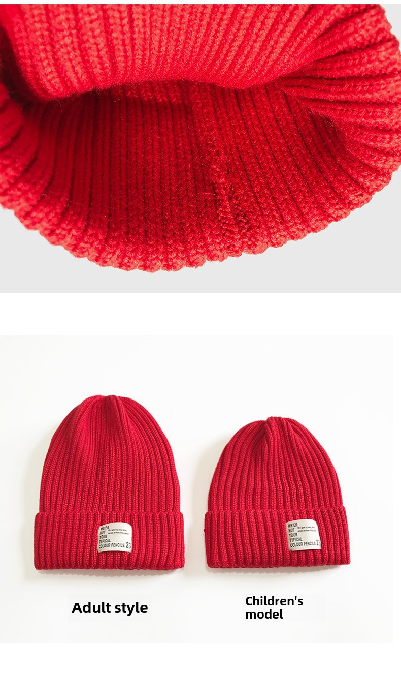 Bonnet tricoté pour enfants Cat Brother 2020 automne et hiver nouvelle version coréenne étiquette en tissu de mode chapeau en laine tendance mignon pour garçons et filles_voghion.com