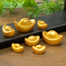 微景观新年招财金色大中小元宝 diy装饰品配件迷你桌面微缩小摆件