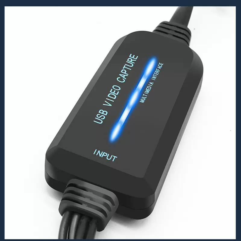 厂家USB1路采集卡 DVD AV视频转USB电脑高清转电脑看电视带录制