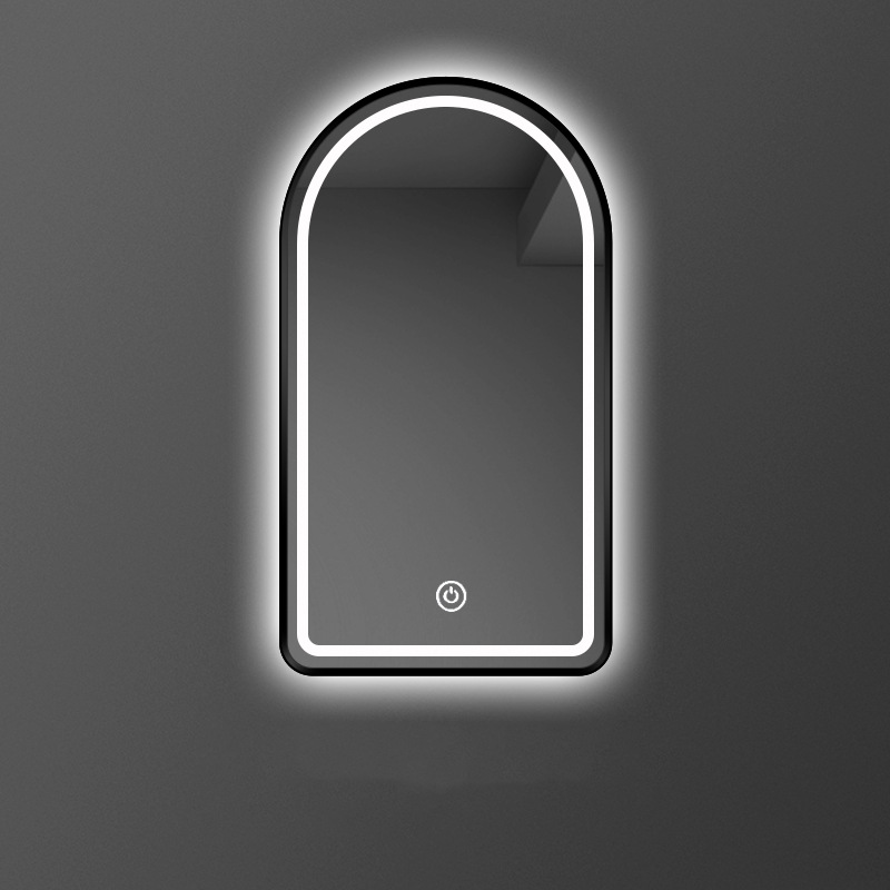 Baño espejo de busto inodoro arco diseño estilo nórdico peluquería espejo marco de alambre