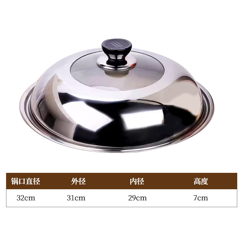 Visual pot lid 32cm