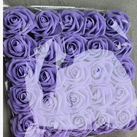 25 flores moradas