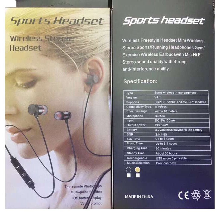 新款通用运动蓝牙耳机包装 S6运动磁吸款包装盒子 蓝牙彩色纸盒