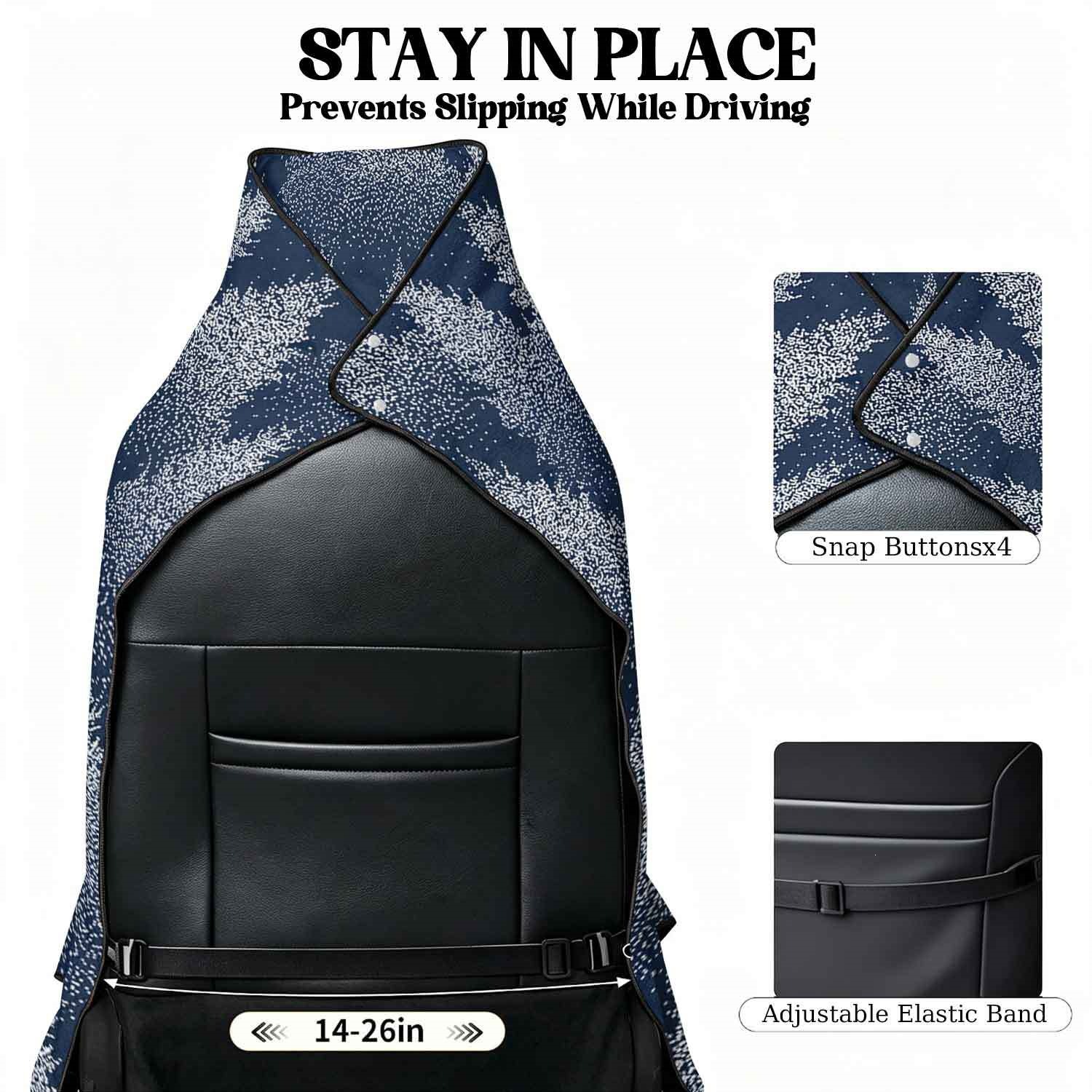 Geometric Bath Towel Car Seat Cover 2-in-1 Microfiber Outdoor Beach Car Dual-Use Universal Seat Cushion