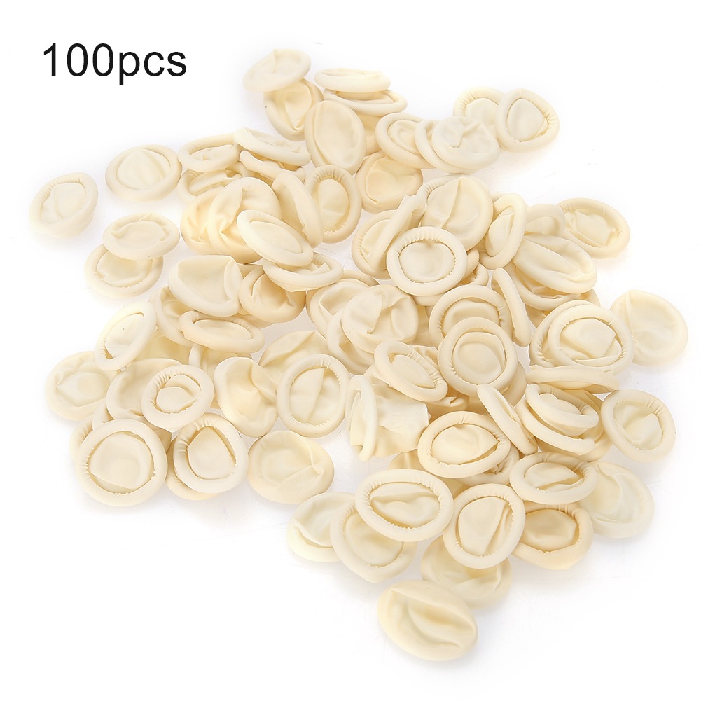 修表工具 100pcs手指套 100个装手指防护胶套护指套 修机芯手指套
