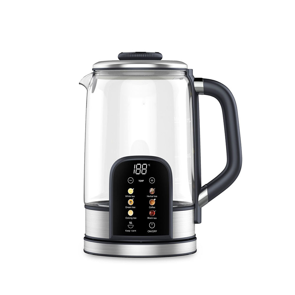 Hervidor de vidrio hervidor digital de salud hervidor de agua de gran capacidad hervidor de té de flores hervidor de pantalla táctil hervidor de agua caliente de vidrio hervidor táctil