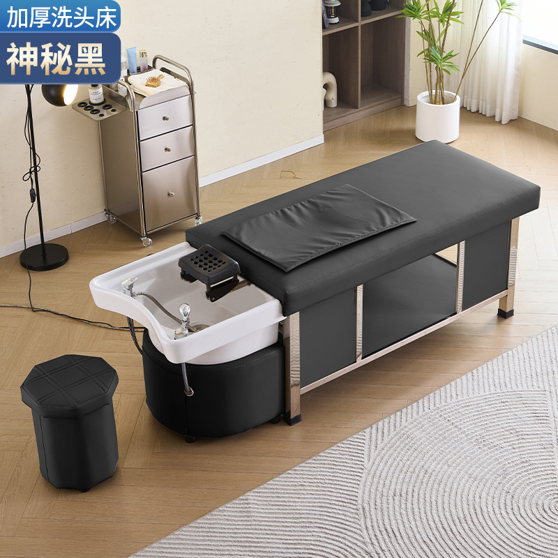 Misterioso lavabo de masaje cerámico negro