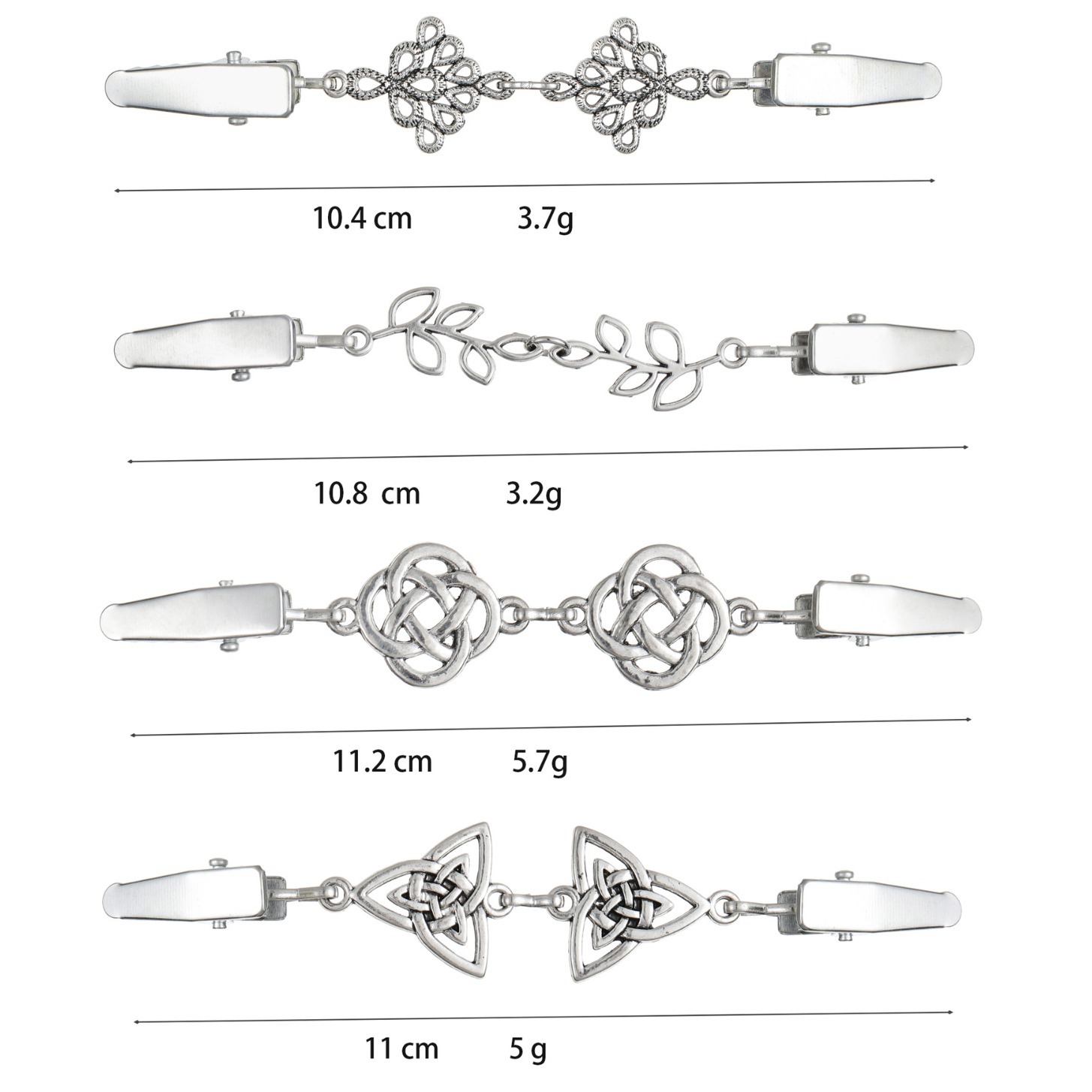 Venta caliente clip de cuello transfronterizo clip de suéter geométrico simple ropa rompevientos chal clip hebilla anti-exposición de las mujeres