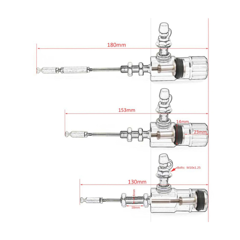 Seven-Color Cnc Hydraulic Clutch Slave Cylinder for Off-Road Motorcycles and Electric Motorcycle Modification, Cable-Operated Clutch Slave Cylinder in Stock