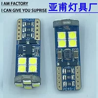 Amazon Горячая продажа светодиодных автомобильных широкоформатных огней T10 3030 12smd бесполюсный декодированный свет номерного знака постоянного тока