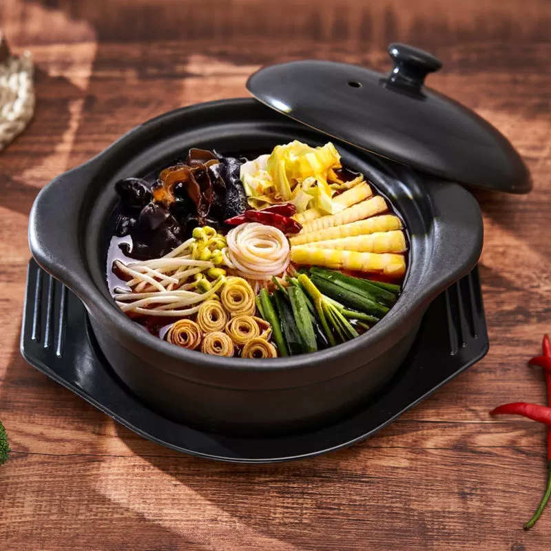 Кастрюля Cisca для индукционной плиты, для рисовой лапши и острых супов с картофельной мукой, глиняный горшок для горячего блюда, подходит для газовой плиты и тушения