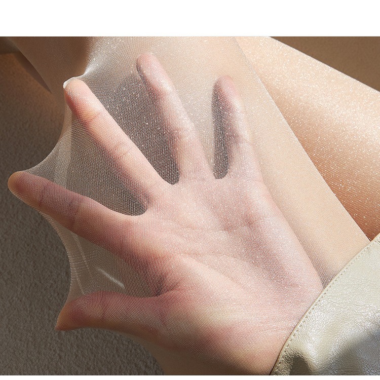 珠光絲襪夏季薄款油亮絲襪美腿襪女性感閃亮防勾絲肉色連褲襪打底