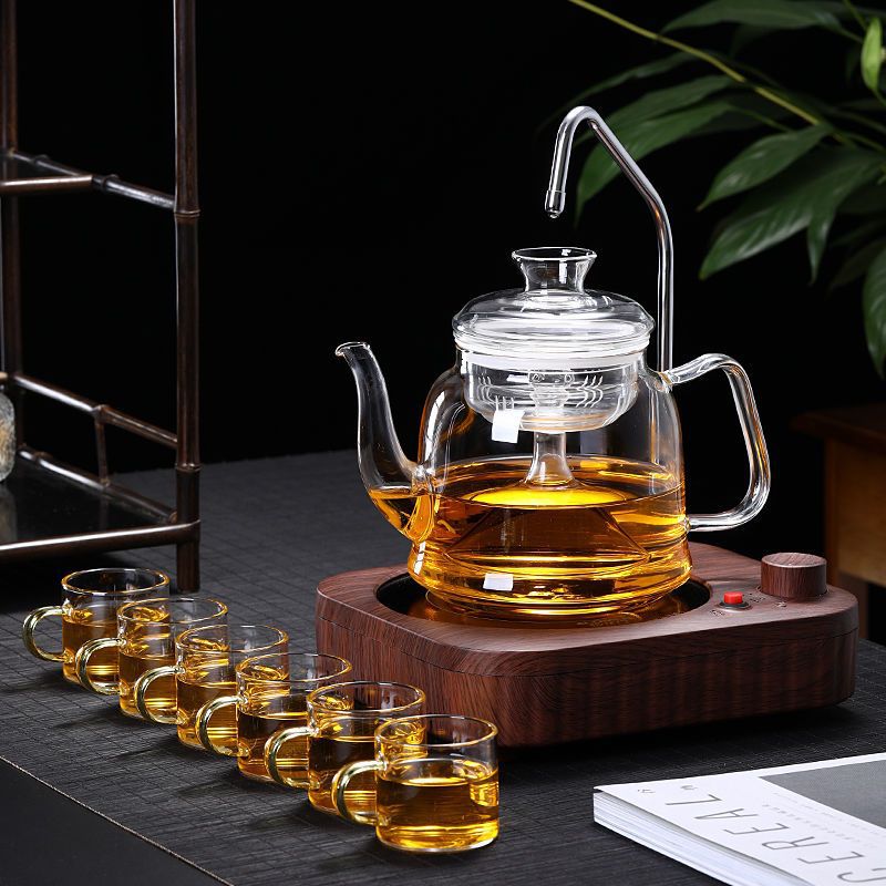 玻璃煮茶壶全自动上水电陶炉煮茶套装耐热家用蒸汽煮茶器烧水茶炉