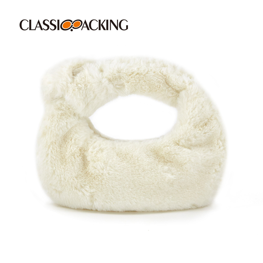 Bolsos de mujer al por mayor de fábrica 2025 otoño e invierno nuevo estilo bolso de felpa bolso de piel sintética bolso de lana simple in