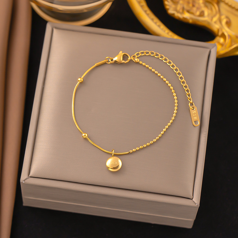10g Weight 0.03µm-0.05µm Gold Plating Thickness PVD Coated Gold Plating Process Real Gold Plated Plating Material Bracelets, Necklace Classification ball chain, cable chain Chain Type 1 Piece Quantity Casual, Daily Occasion 304 Stainless Steel Material Geometric, Heart Shape Pattern All Seasons Season Women's Gender Elegant, Sweet Style Waterproof Non Tarnish, Round, Plating Craft PVD Coated Real Gold Plated Geometric Heart Shape 304 Stainless Steel Elegant Sweet Waterproof Non Tarnish Bracelets Necklace 4