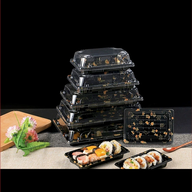 Коробка для суши, одноразовая пластиковая коробка, коробка для фруктов, блистерная упаковка, лоток для фруктов и овощей, коробка для еды, коробка для японской еды, ланч-бокс