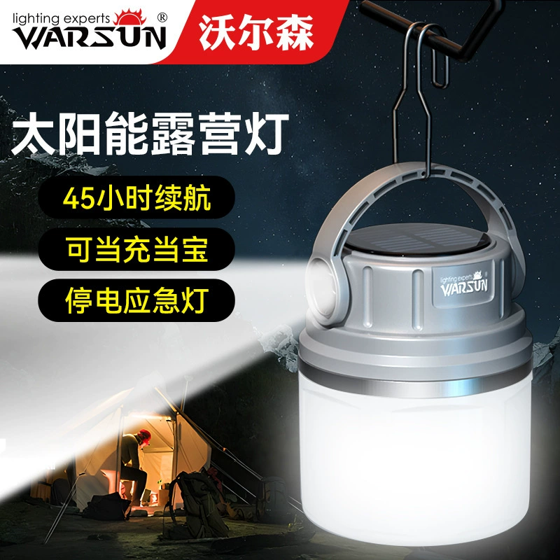 Wolson производитель EB05 подвесные фонари подсветка солнечная зарядка наружная палатка кемпинговая лампа отключения света кемпинга