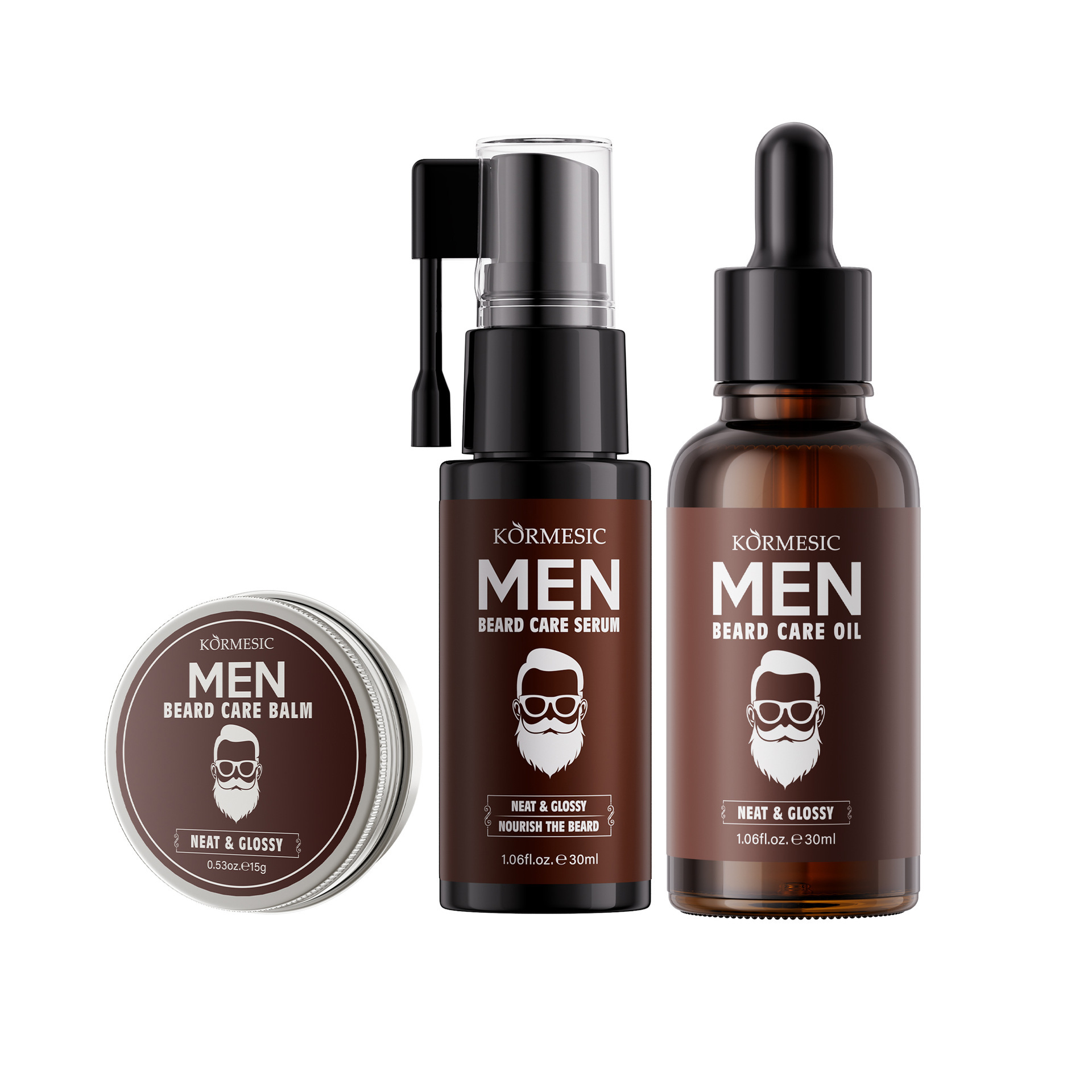 KORMESIC men 's beard care kit box facial humectante humectante fabricantes de comercio exterior transfronterizo al por mayor image 7