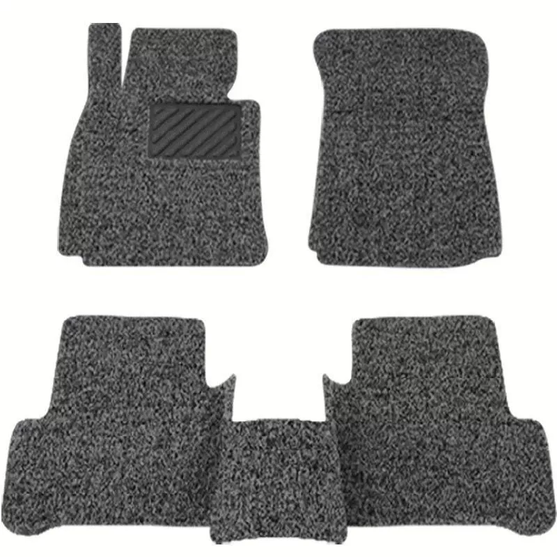 Автомобильные коврики, универсальные коврики с проволочными кольцами, легко чистящиеся автомобильные коврики, коврики для ног, стиль ковра, можно разрезать для всех сезонов.