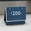 Daisy ◇ (blue) horizontal style 200 days countdown