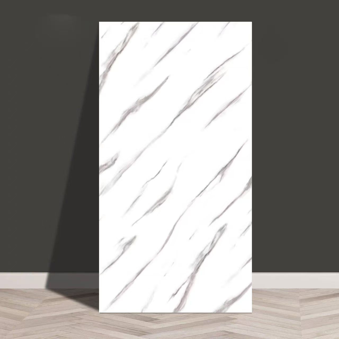 Baldosas de mármol transfronterizas autoadhesantes pegatinas de pared decorativas cocina gruesa baño renovación impermeable a prueba de aceite
