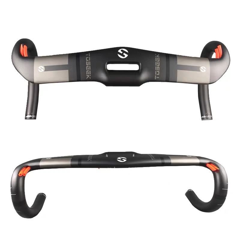 New TOSEEK full carbon fiber road car bending handle breaking wind handle sports car handle breaking wind hollow bending handle