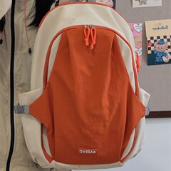 おしゃれなニッチなバックパック、登山やレジャーに最適なリュックサック、大容量のスクールバッグ、学生用バッグ、シンプルで高見えする、ドーパミンカラー