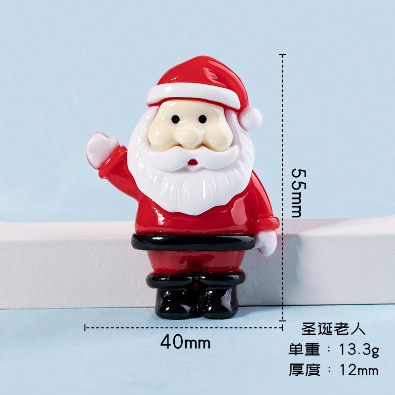 新しい樹脂部品漫画クリスマスシリーズ雪だるまdiyクリームゴム携帯ケースに子供の髪飾り材料を貼る|undefined