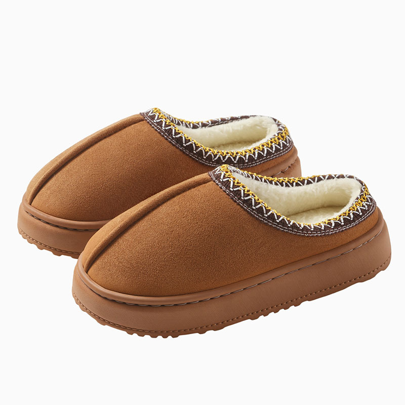 Pantuflas de Algodón Térmicas de Peluche para Casa de Invierno