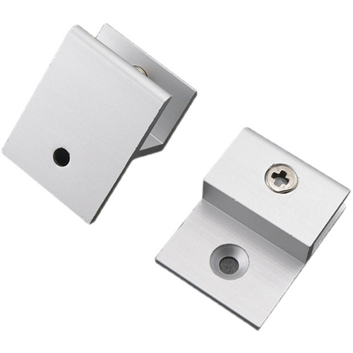 Aluminum alloy h-shaped glass fixed clip mirror holder acrylic billboard bracket laminate partition H clip tile holder