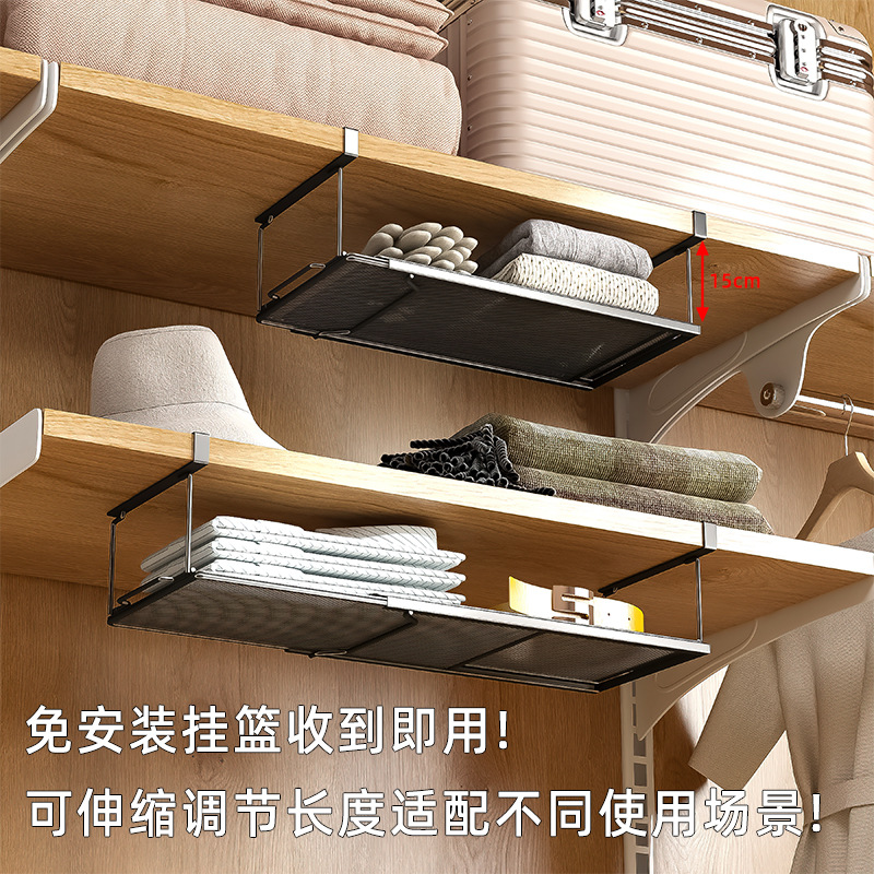 鞋架家用可伸缩鞋柜分格分层隔板下挂式鞋子收纳神器省空间置物架