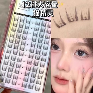 Cute Claw Shangpin Large Capacity Pure Cat Elf Natural False Eyelashes Devil Cat Series Single Cluster Segmented Eyelashes